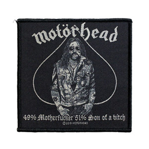 MOTORHEAD 官方原版 Lemmy 49% Motherfucker (Woven Patch)